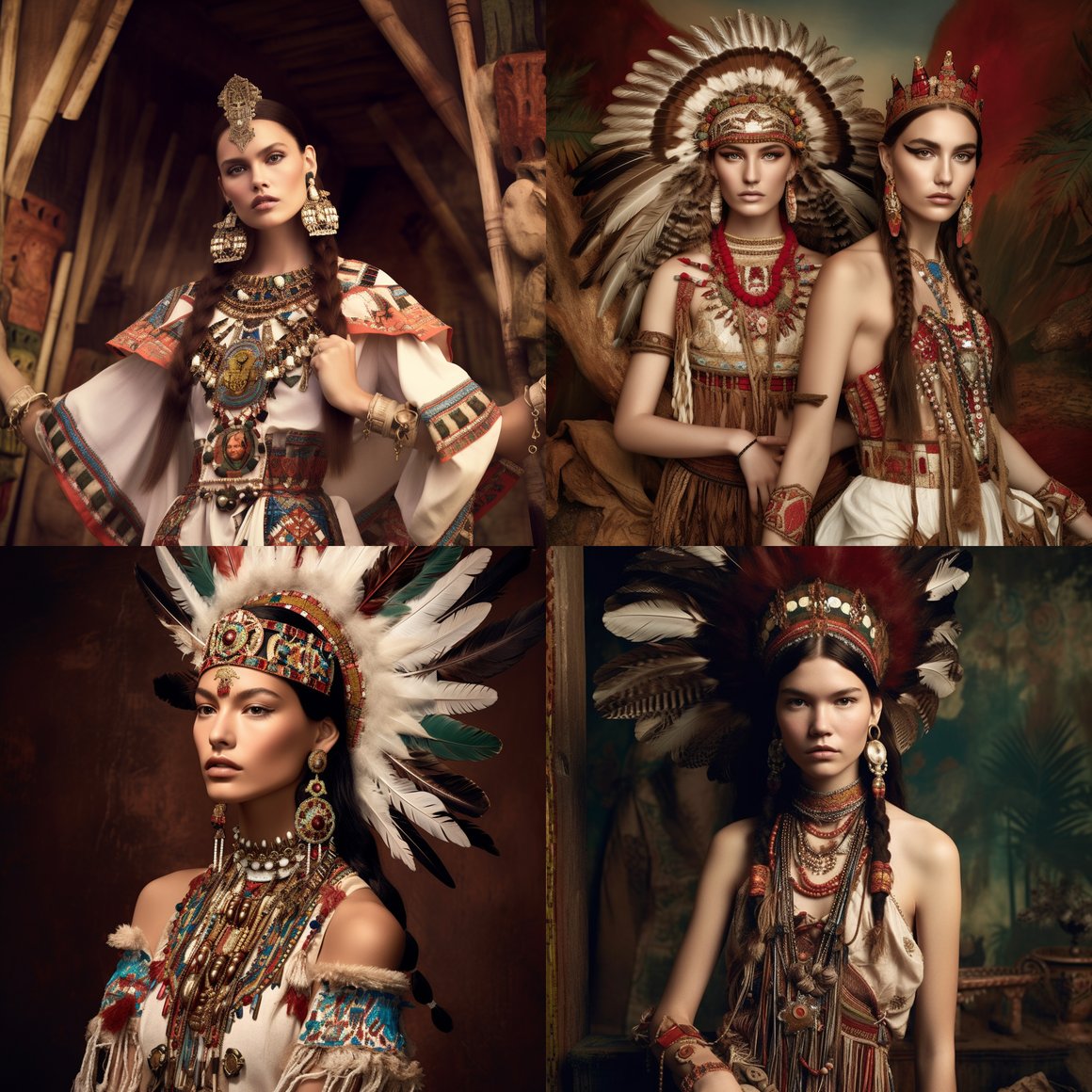 Summer Dolce & Gabbana Collection Inspired by Ancient Native American Style - Editorial Shoot, Version 5