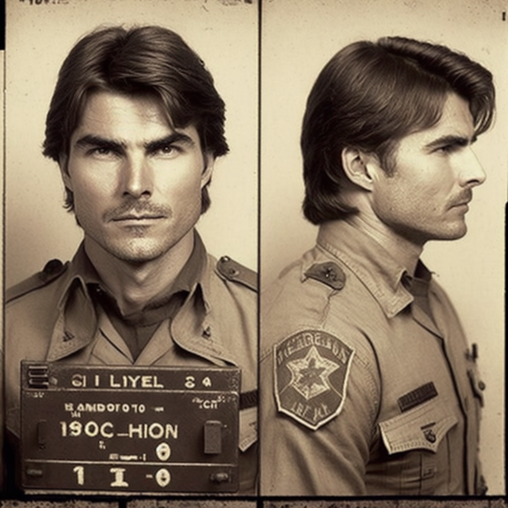 Young Tom Cruise: The Vintage Police Mugshot