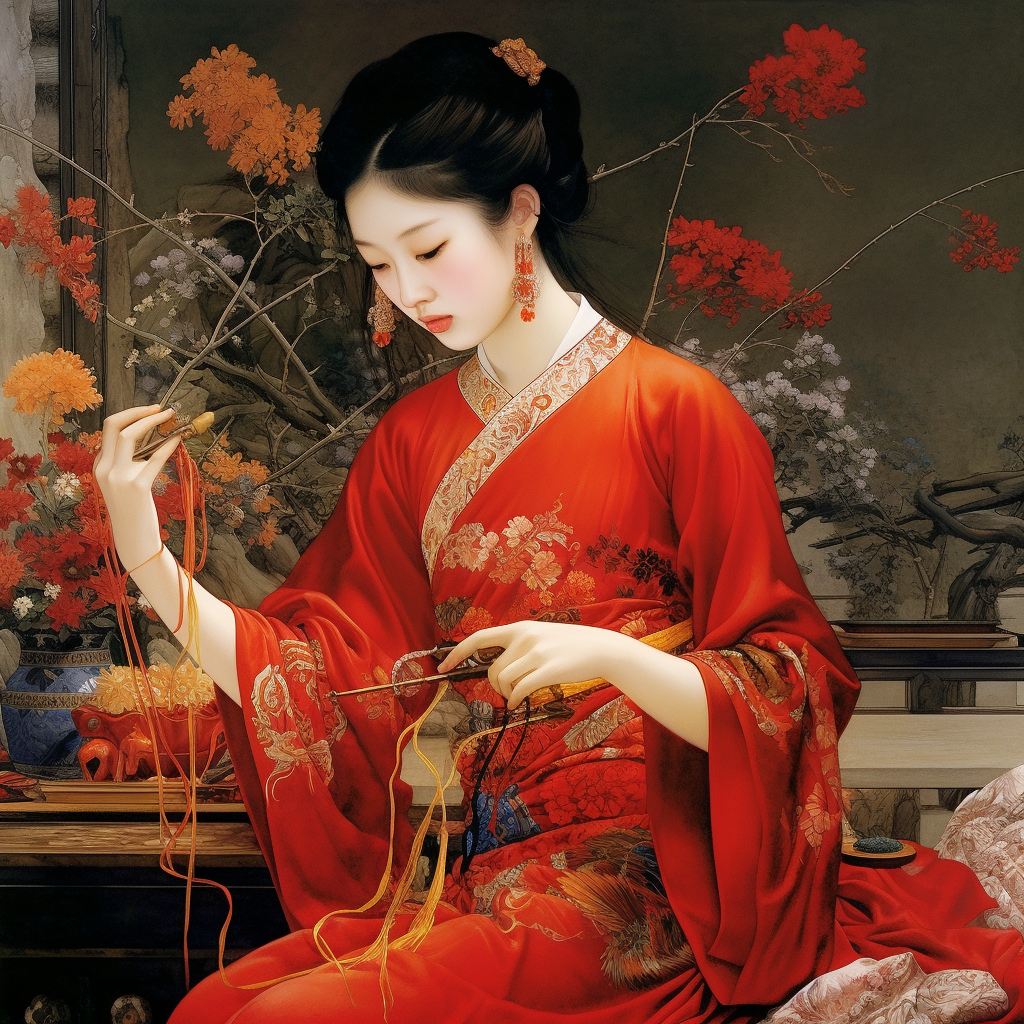 A Tranquil Portrait of a Han Embroidery Artist