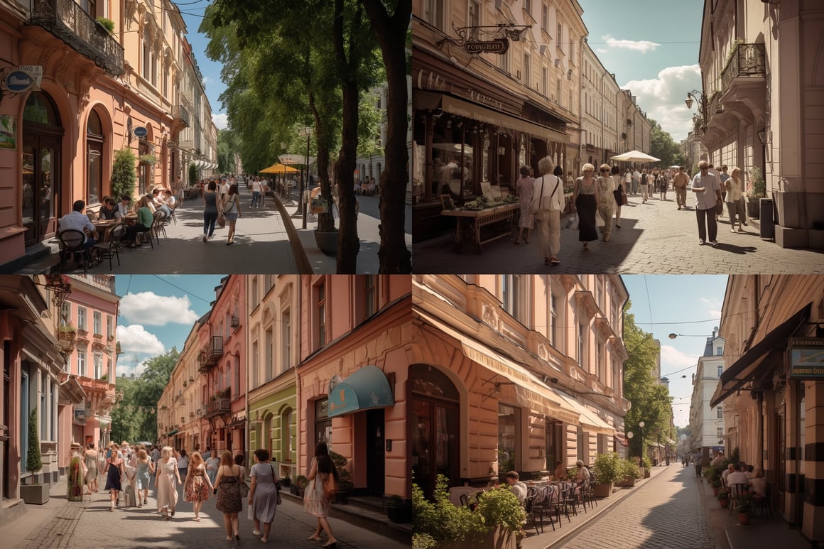 Summer Promenade through Deribasovskaya Street