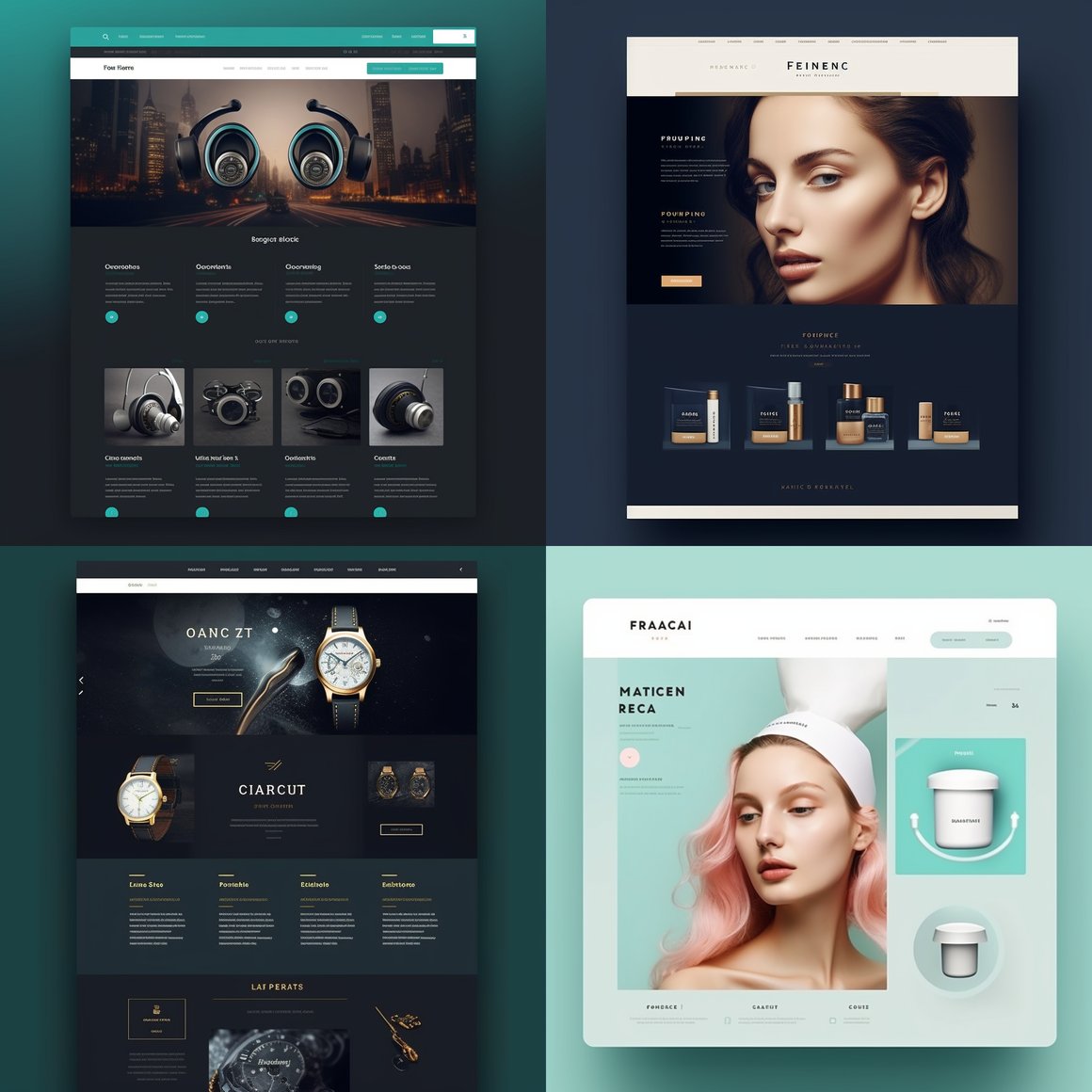 Magnetic Frame Store Landing Page UI/UX Design Mid-Project Check-In