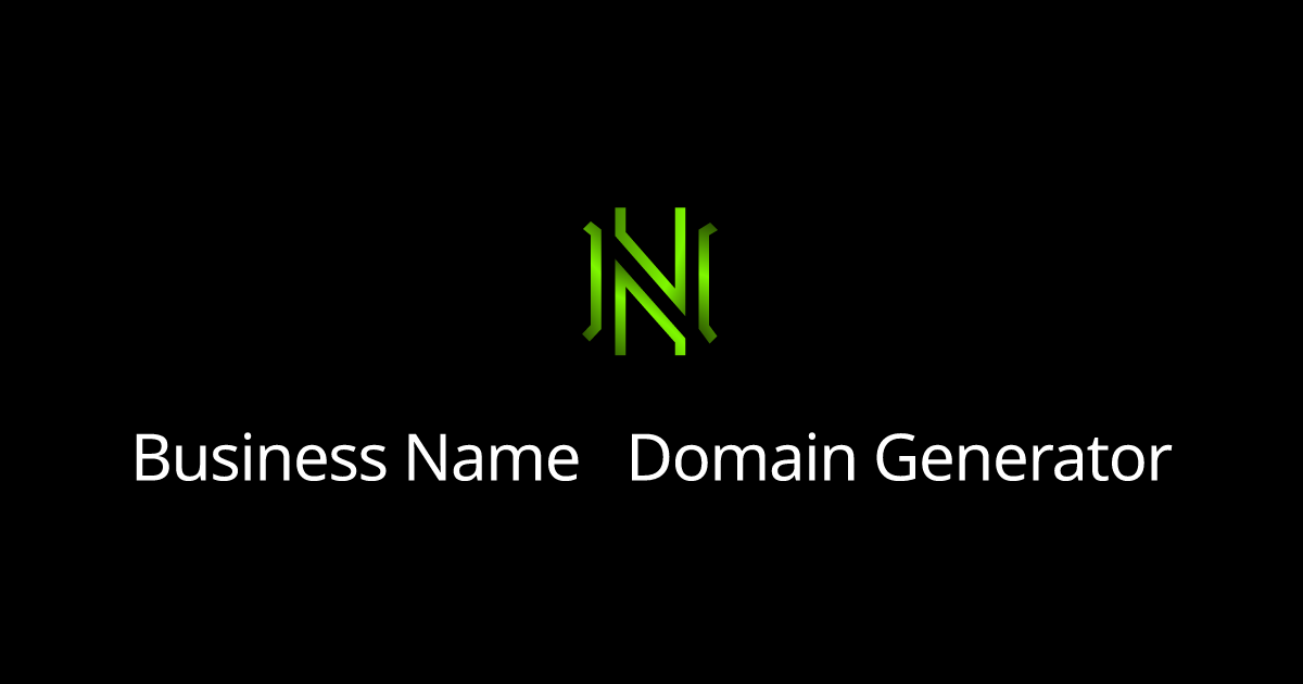 Business Name + Domain Generator
