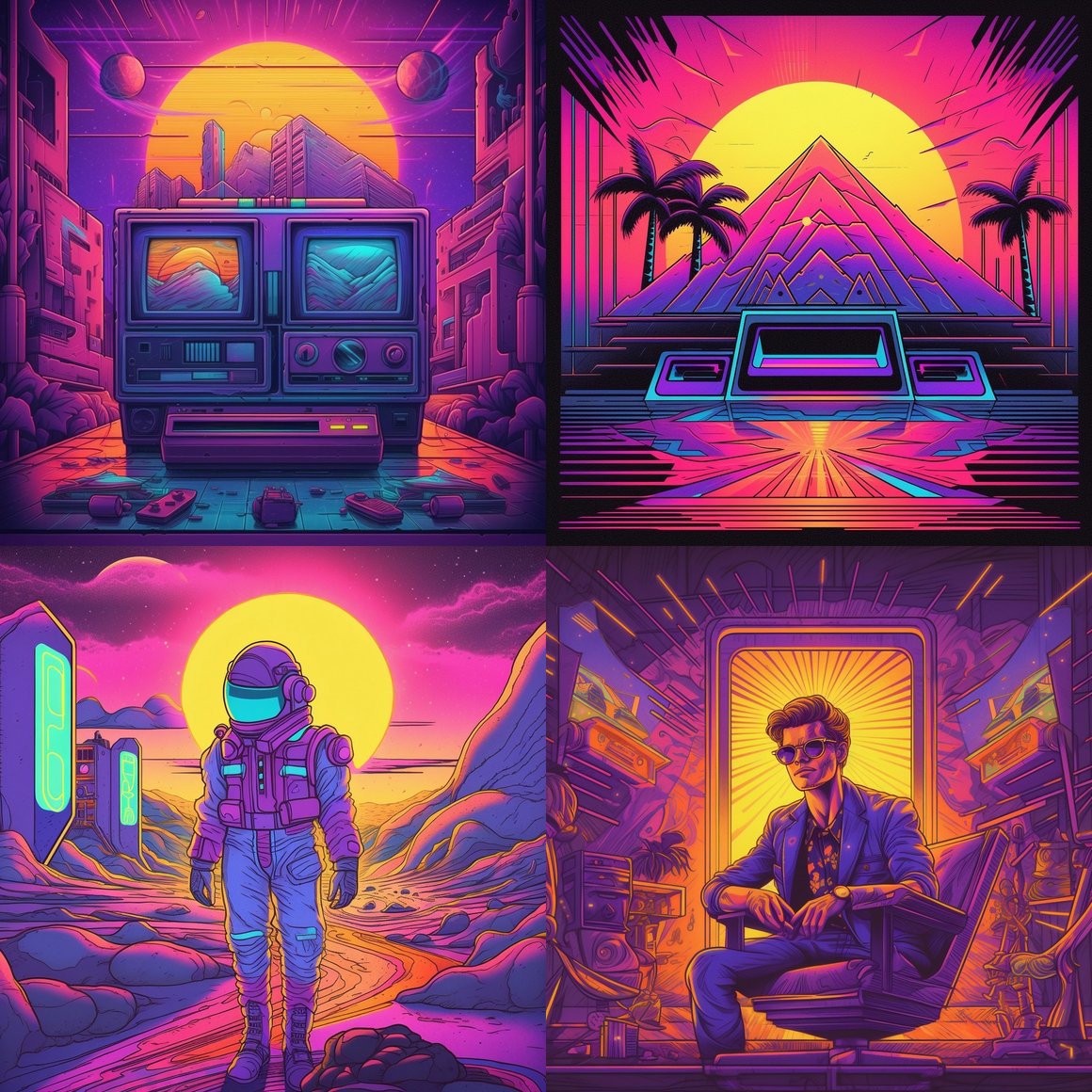 Neon Nostalgia: A Retro Journey