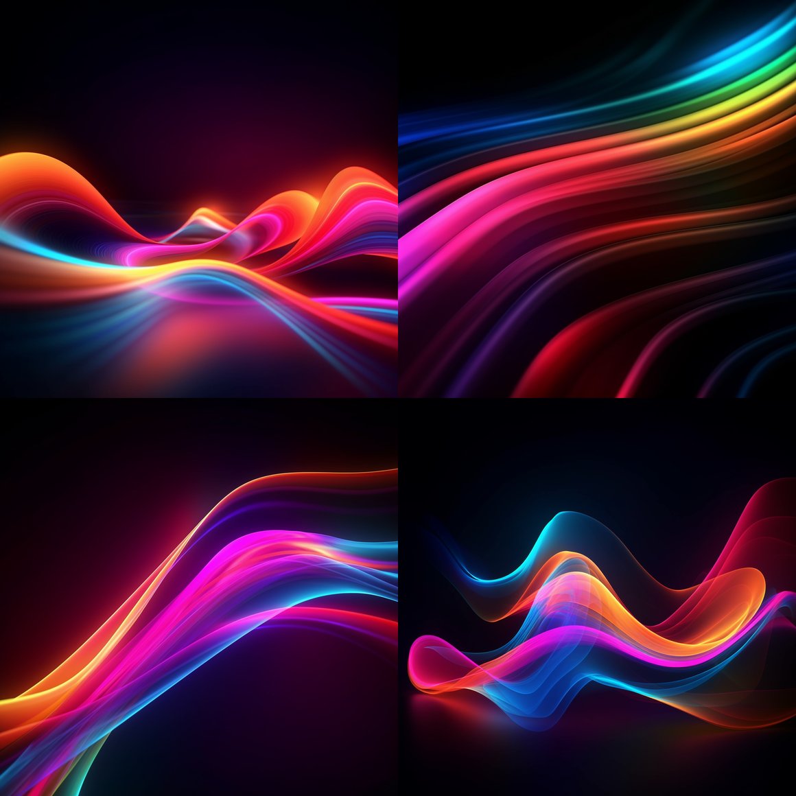 Neon Journey: Midway Through the Pulsating Spectrum