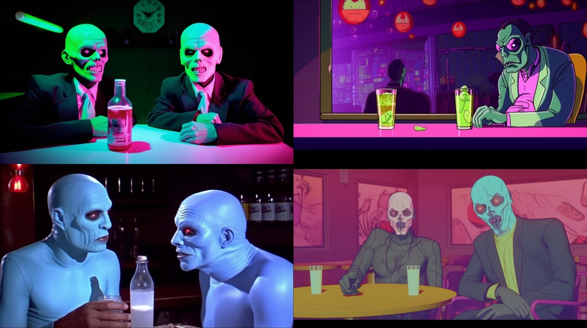 Neon Nightmares: Mid-Breakdown in a Decaying 80s World