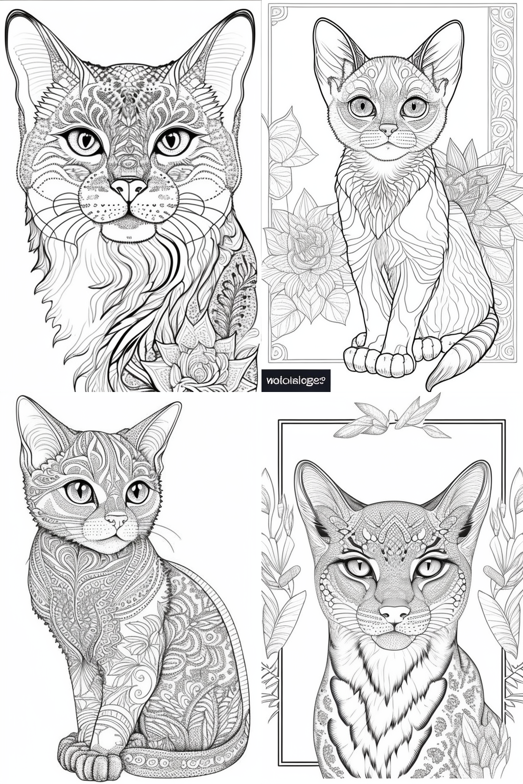 Mid-way Coloring Page for Adults