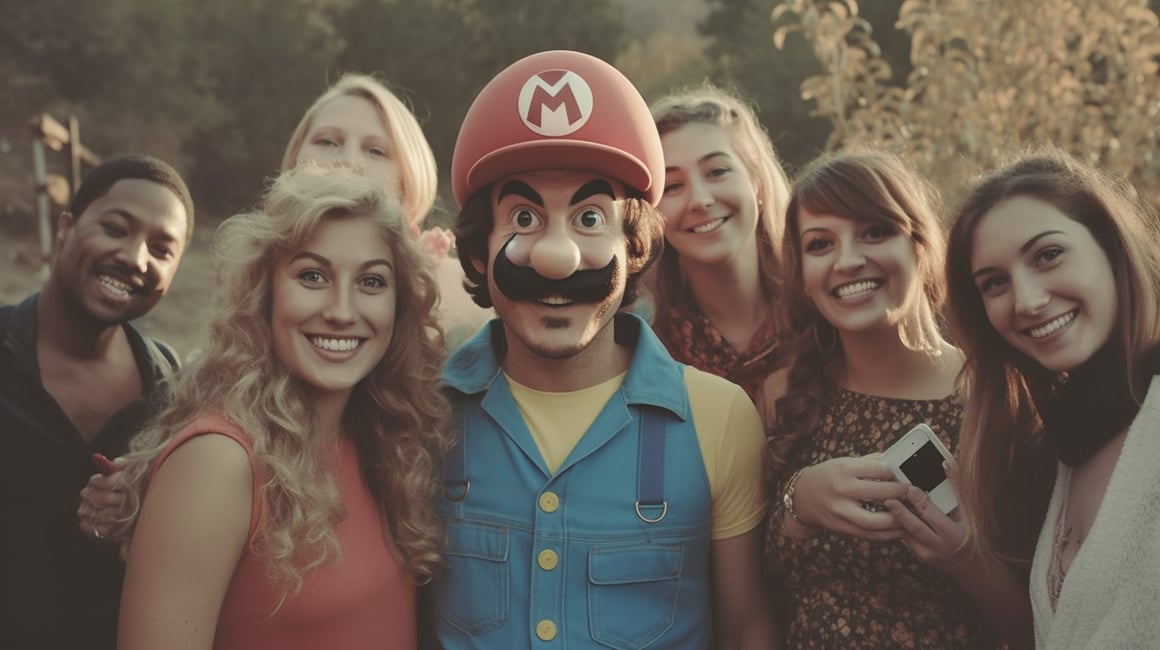 Retro Birthday Party with Pixar-Styled Super Mario