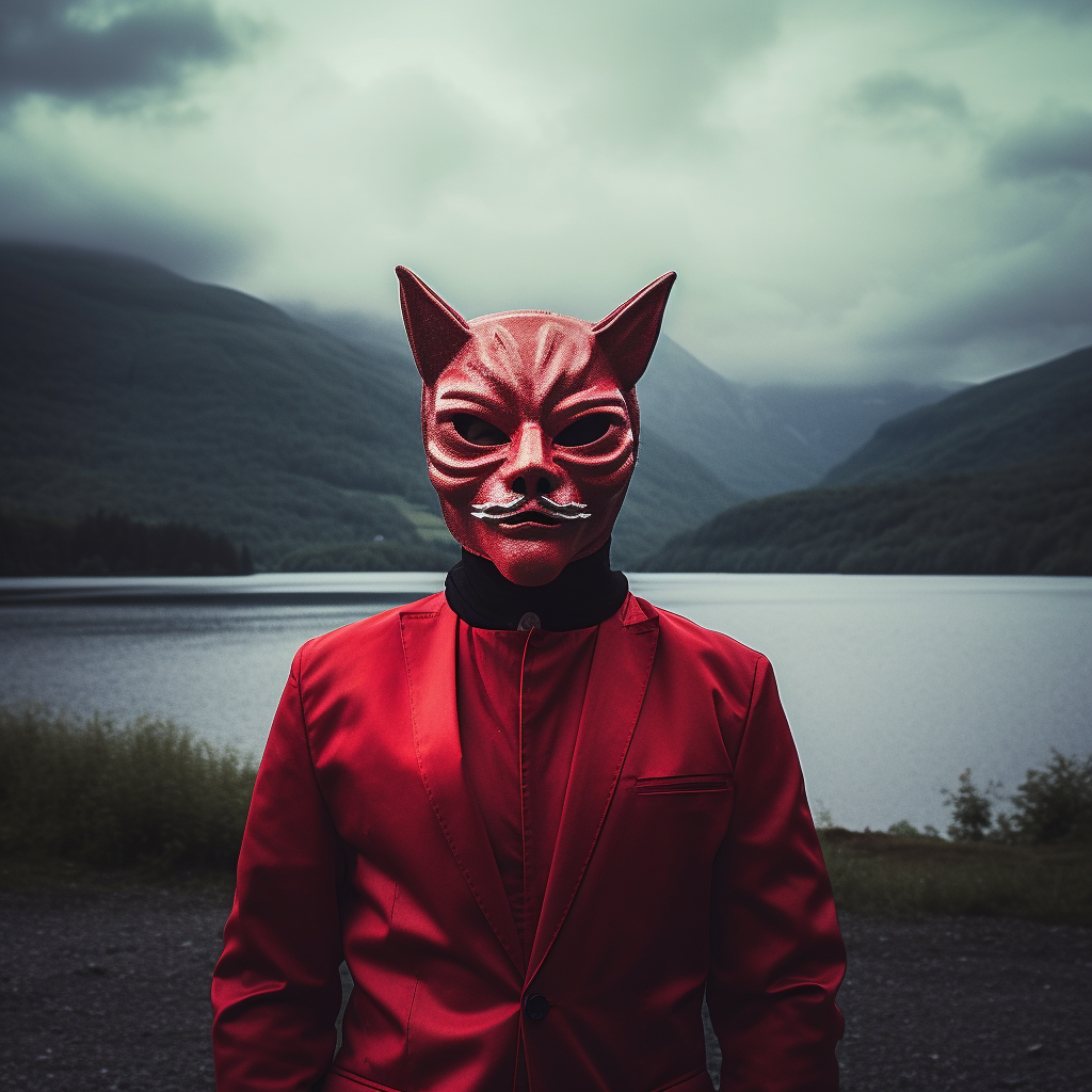 Midnight Feline Ritual: A Photoreal Horror Journey