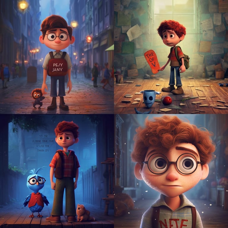 Heartfelt Vision: A Pixar-Inspired Mid-Journey Reflection Prompt ...