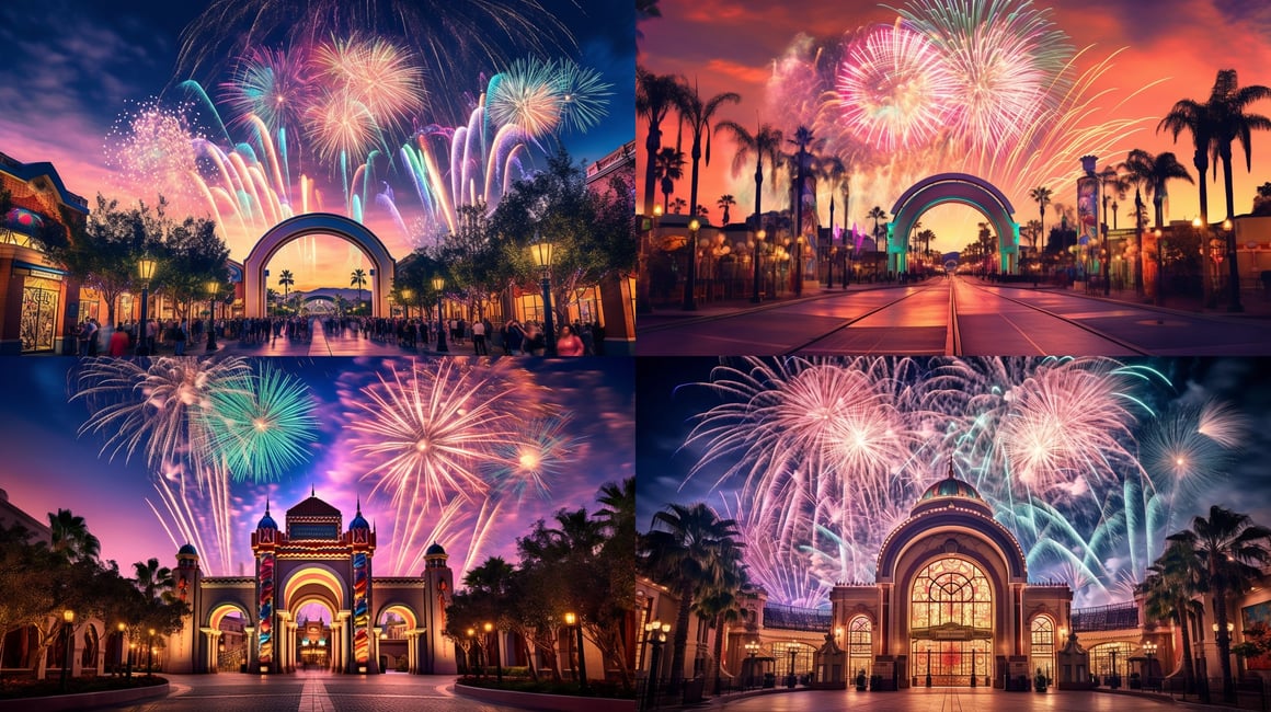 Twilight Fireworks at Universal Studios Journey