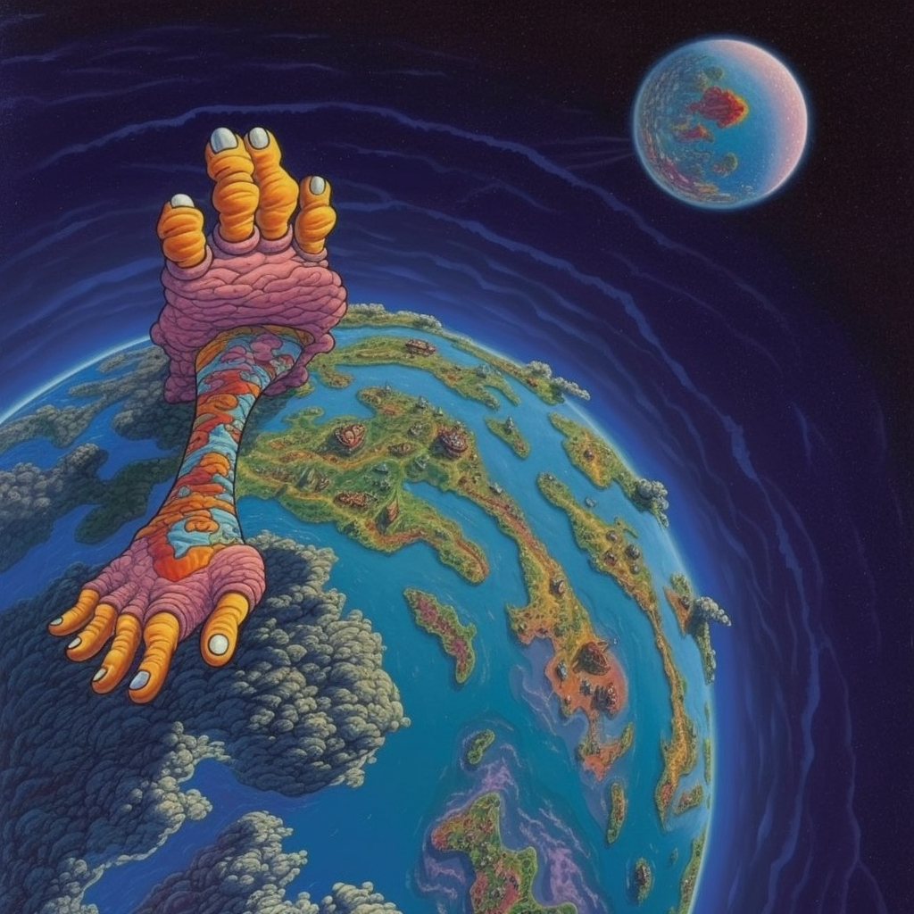 Giant Leap: A Cosmic Stomp on Earth Prompt | NeoPrompt