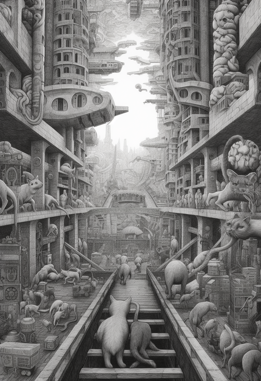 A Trans-dimensional Artistic Exploration