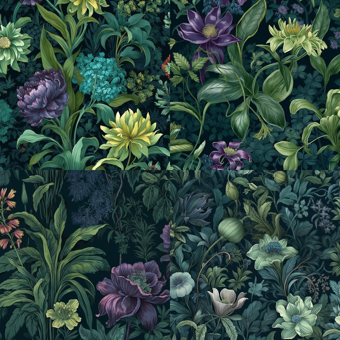 Midnight Botanical Delight