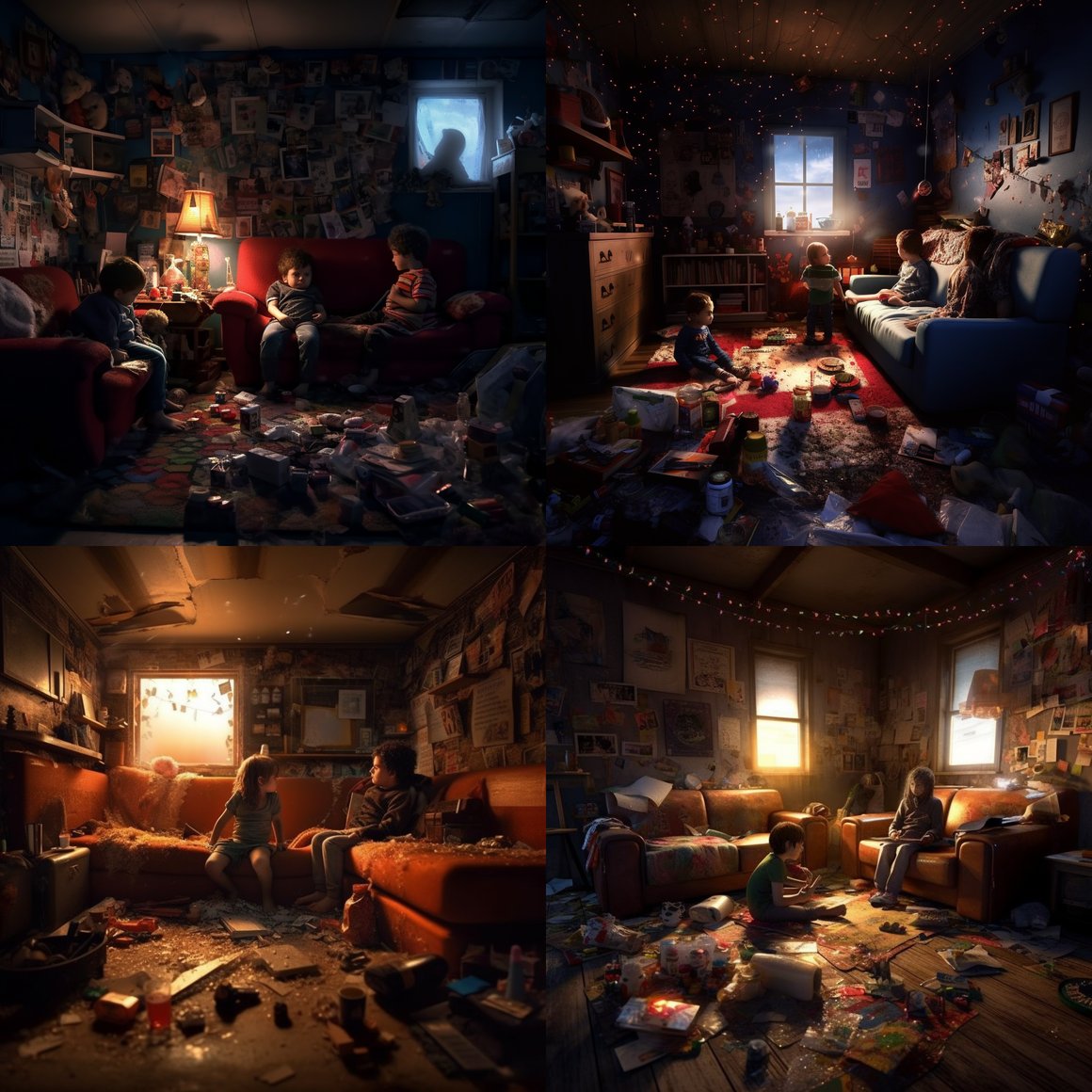 Submerged Shadows: An Unsettling Night Scene