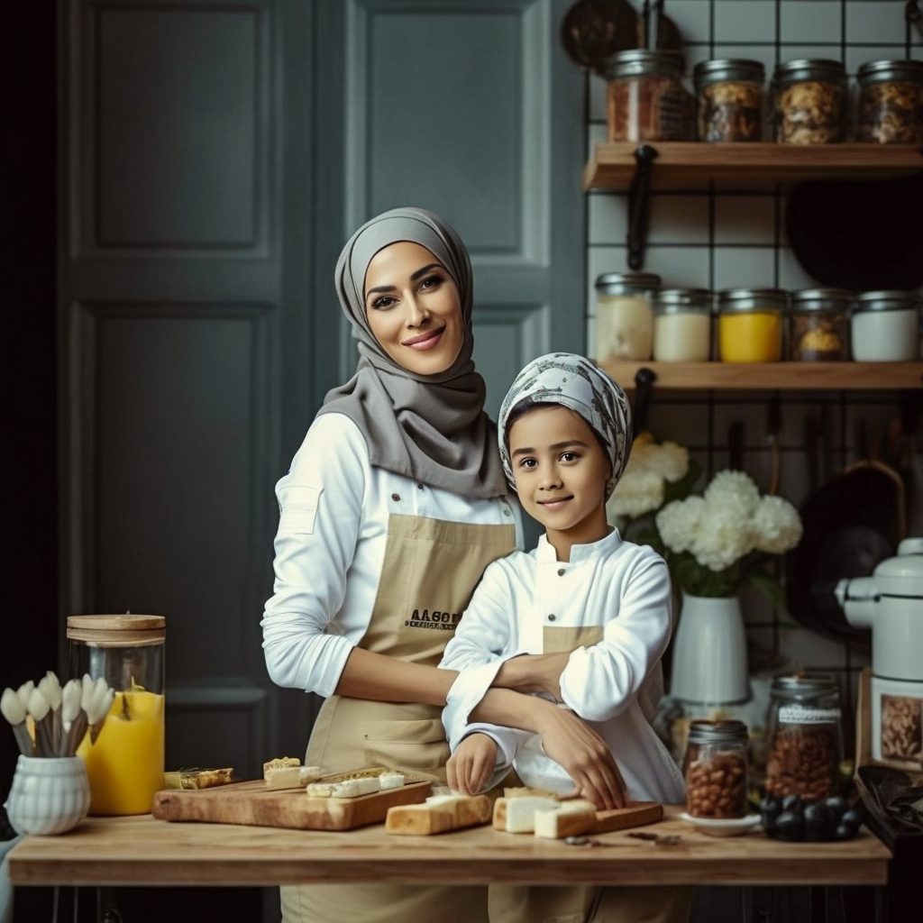A Fit Hijabi Mom and Son's Healthy Cooking Adventure