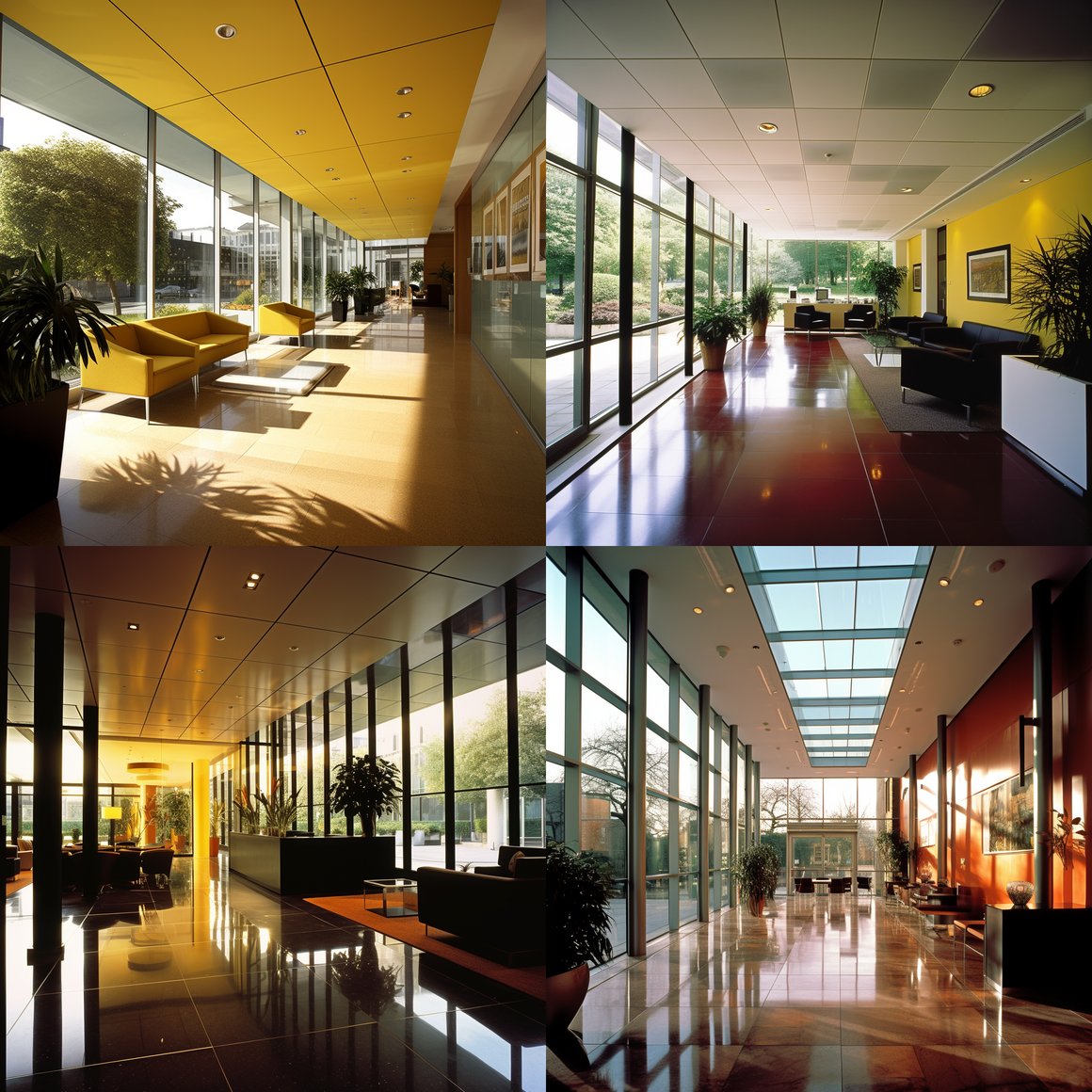 A Sunlit Lobby Perspective by Mike Brodie