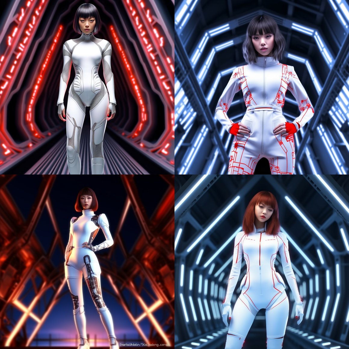 HD Studio Portrait of Kpop Idol in Sci-Fi Bodysuit