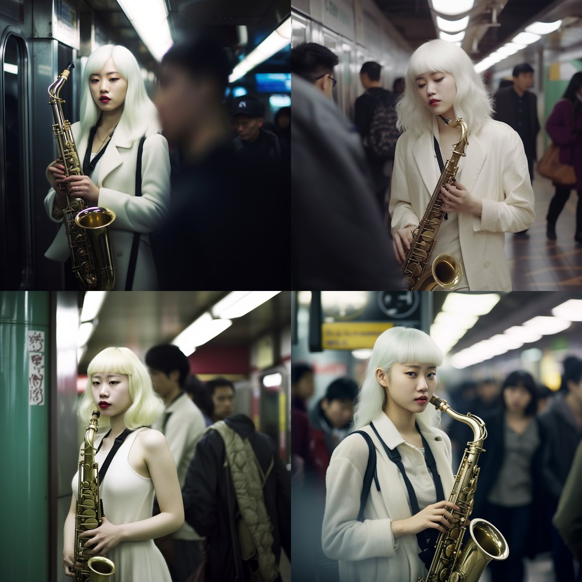 Subway Serenade: Midnight Encounter