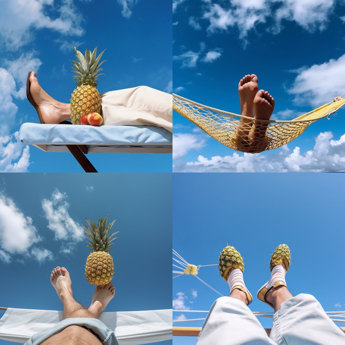 Midday Serenity: A Beachscape Pause