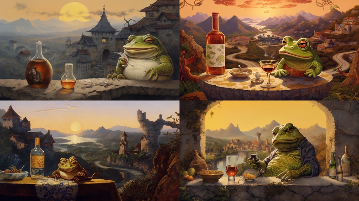 Chronicles of a Wine-guzzling Frog in an Ancient Chinese Village