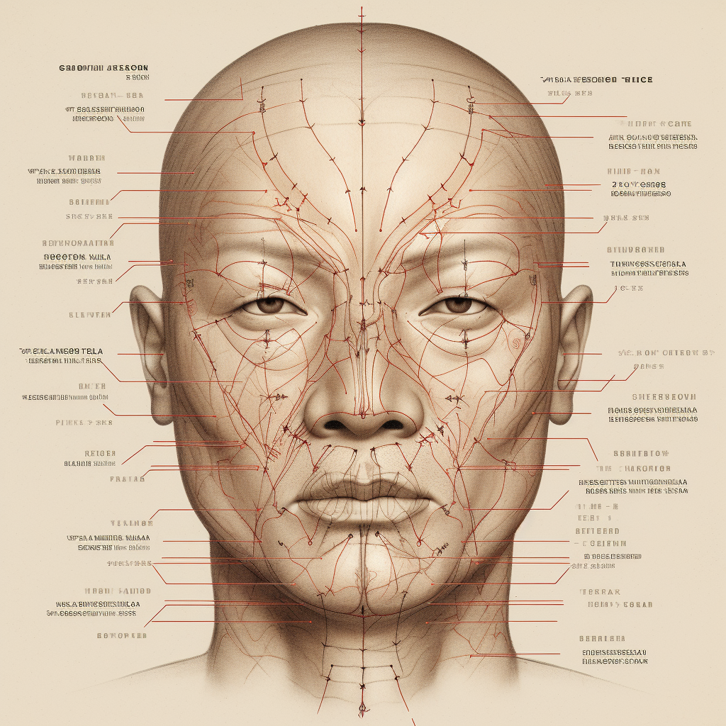 Detailed Facial Anatomy Map
