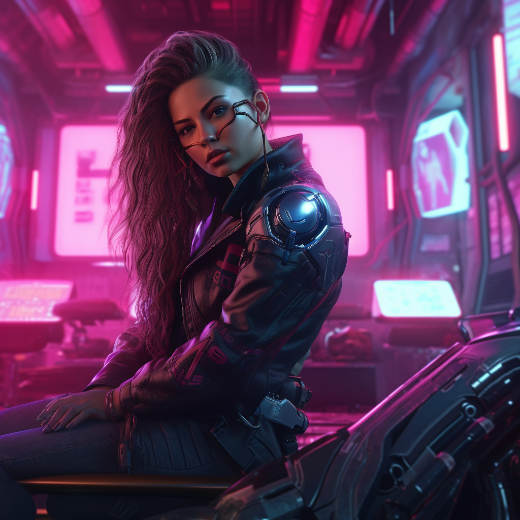 A High-Quality 4K Cyberpunk Style Wallpaper