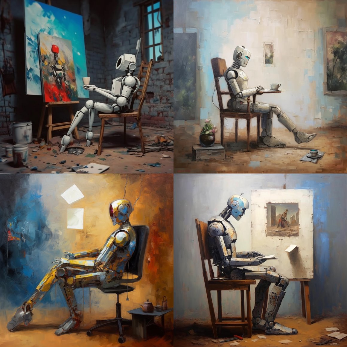 Artistic Interlude: A Robot's Creative Journey