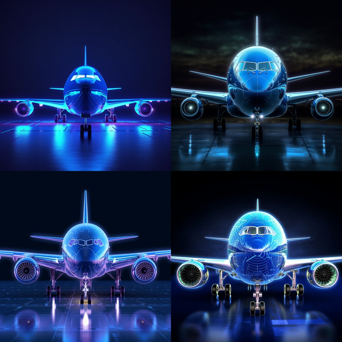 A Symmetrical Ultra HD Design of a Modern Passenger Jet