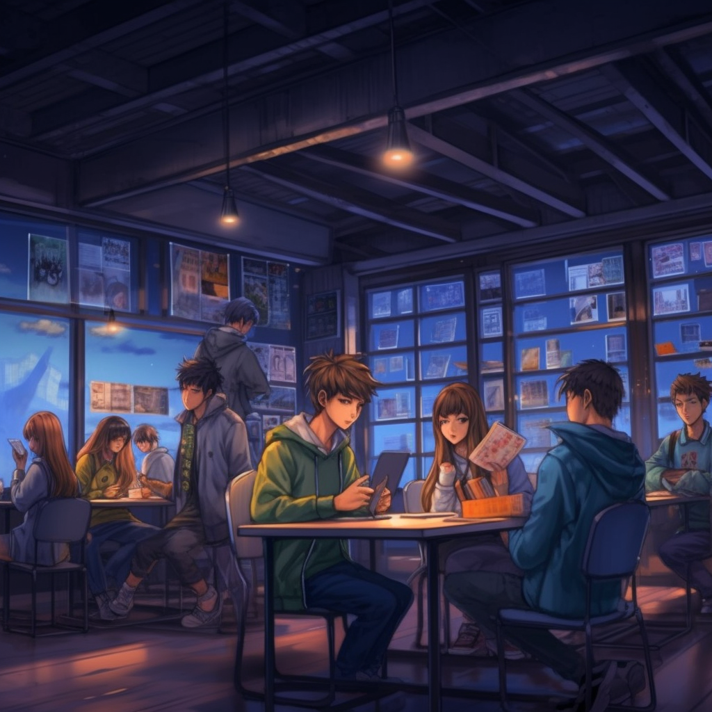 Classroom Chronicles: Webtoon Adventures Through the Night