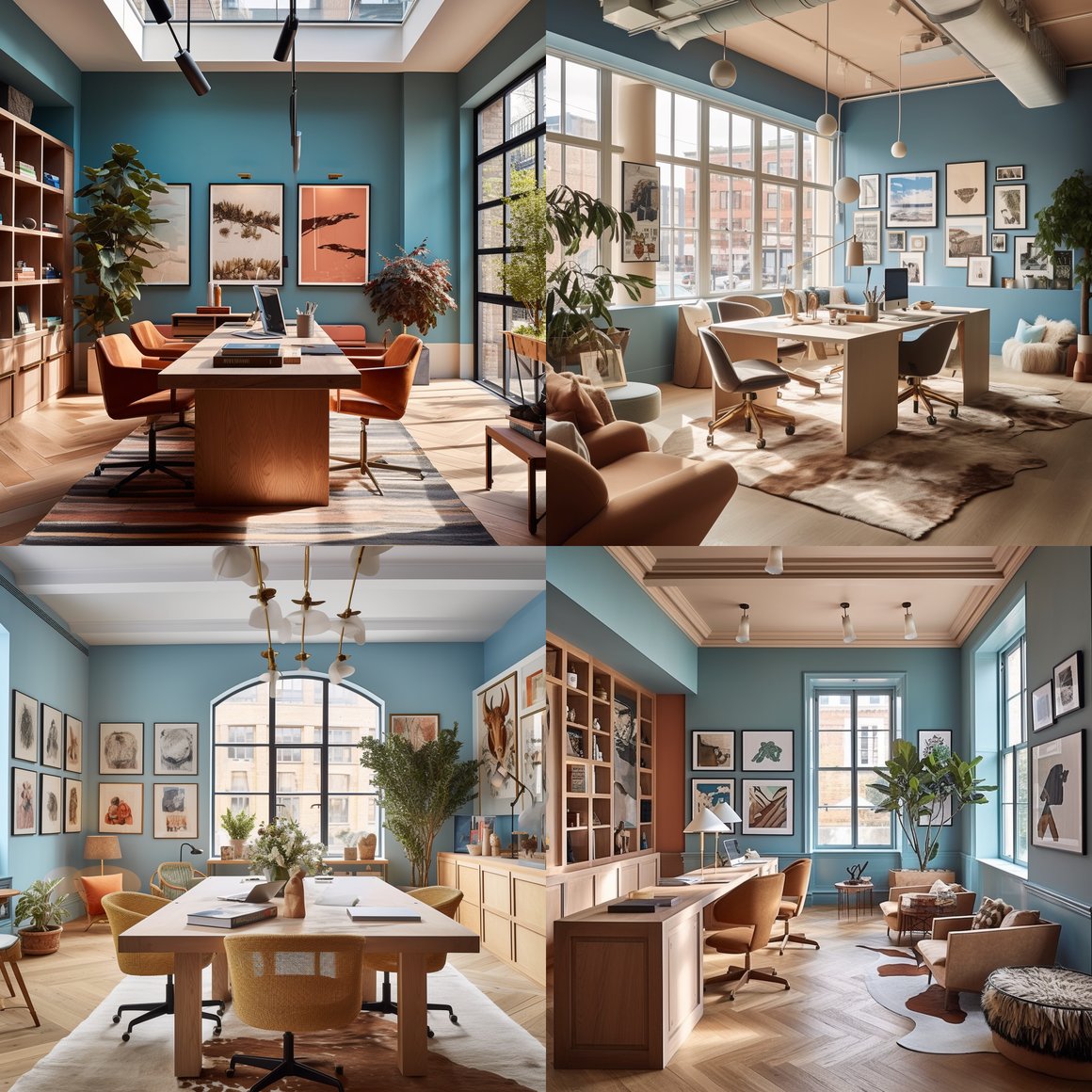 Nature-Toned English Country House Inspired Office Journey