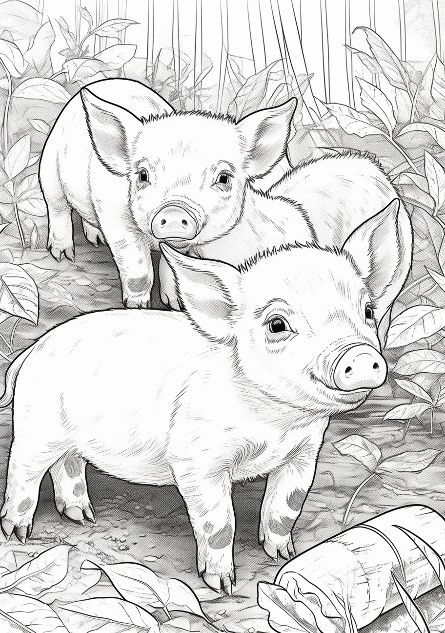 Simple Pixar-Style Colouring Page Design