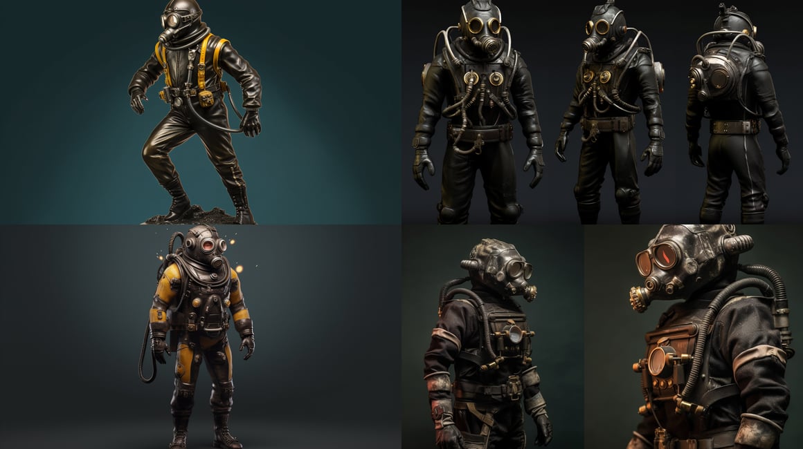 Retro Scuba Menace: A Mid-Journey Encounter