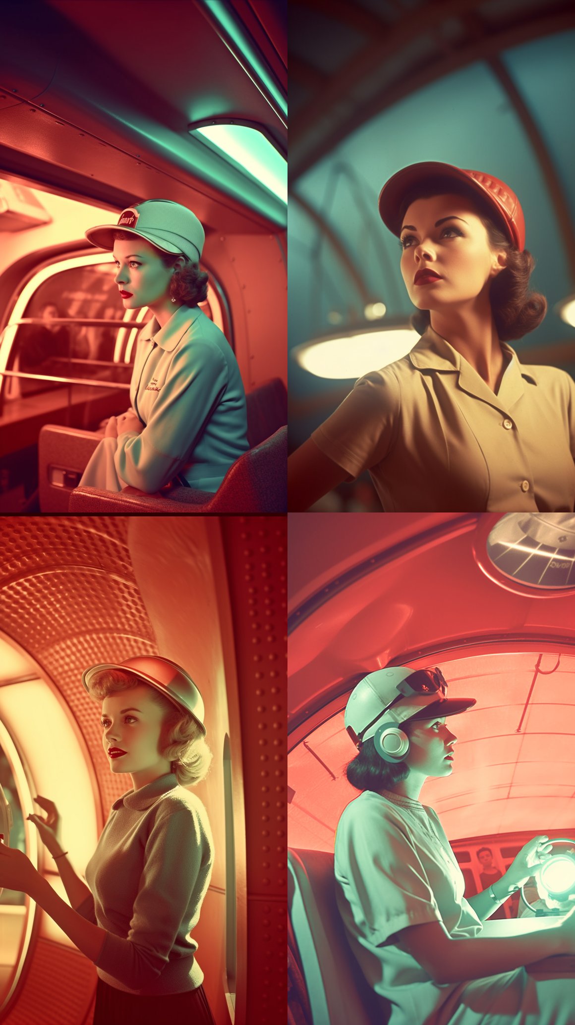 Retro-Futuristic Spaceship Baseball Mid-Journey Snapshot