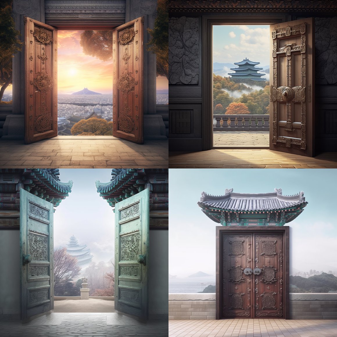 A Teleportation Journey from Korea's Gyeongbokgung Palace to France's Eiffel Tower