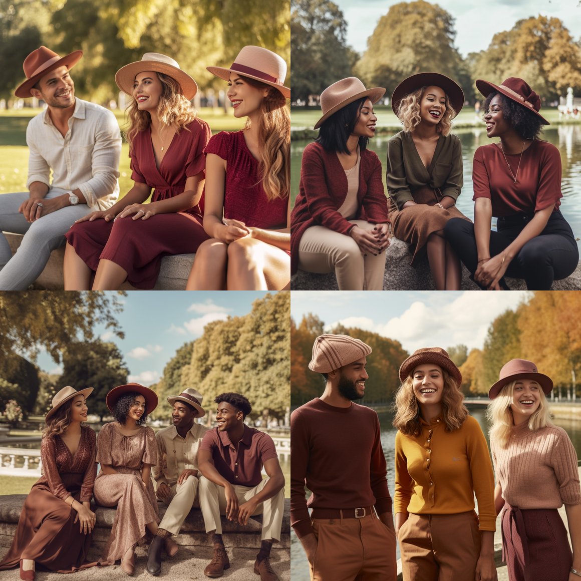 A Stylish Outdoor Gathering with Bon Clic Bon Genre Hats