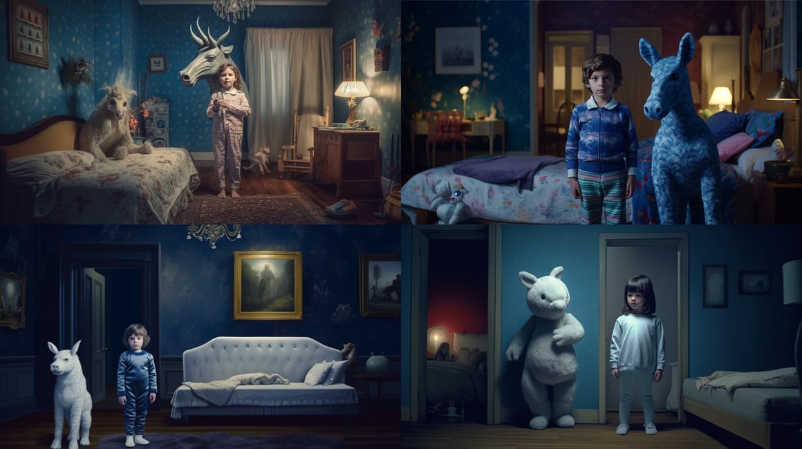 Midnight Adventure in the Blue Room