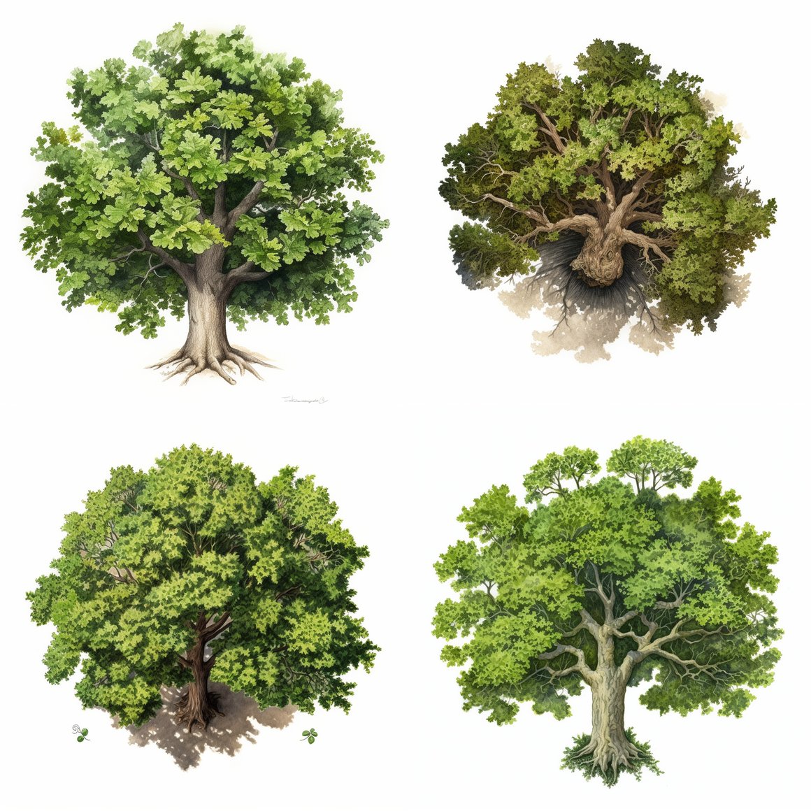 Arial Perspective of Majestic Oak: A Mid-Journey Pause