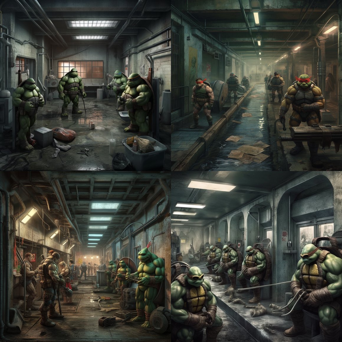 Subterranean Ninja Turtle Gym Adventure