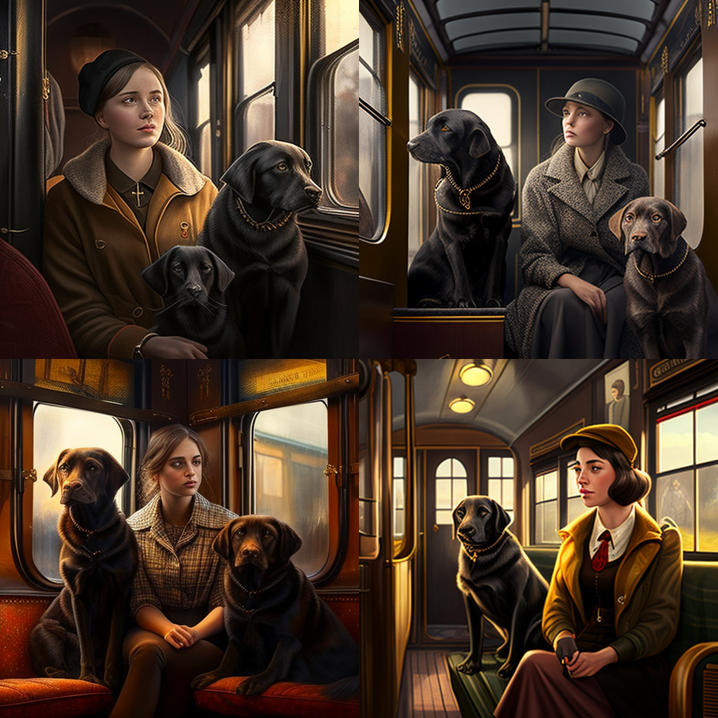 Mid-trip Adventures: A Train Ride with Labradors