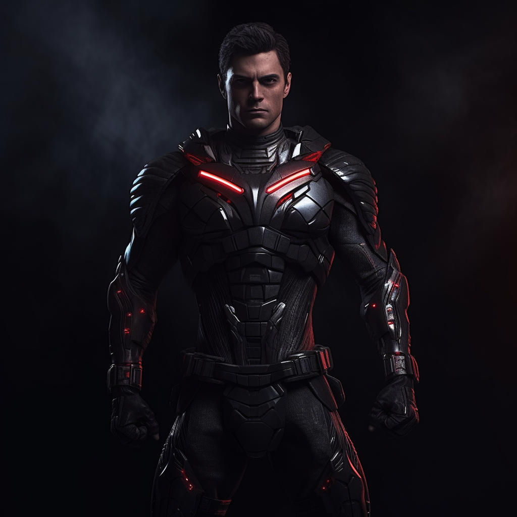 Homelander in Black Tactical Suit