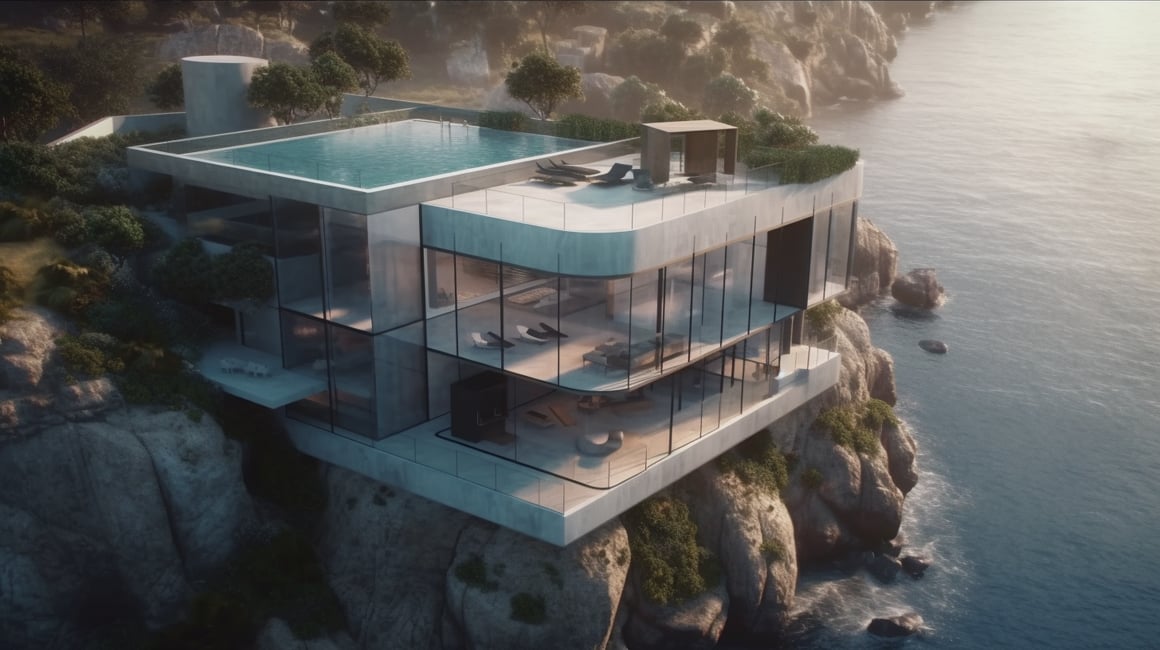 Cliffside Luxury Hotel Drone Photography Challenge