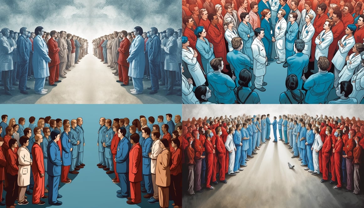 Clash of Medical Opinions in Color-coded Teams at AR 14:8