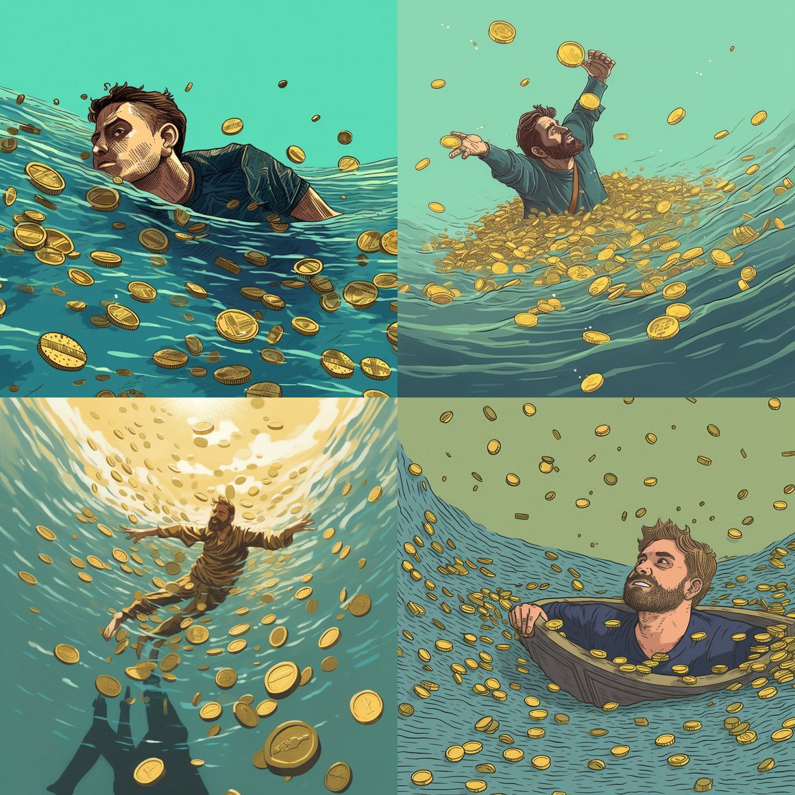 Sinking Riches: A Sunk Cost Fallacy Illustration