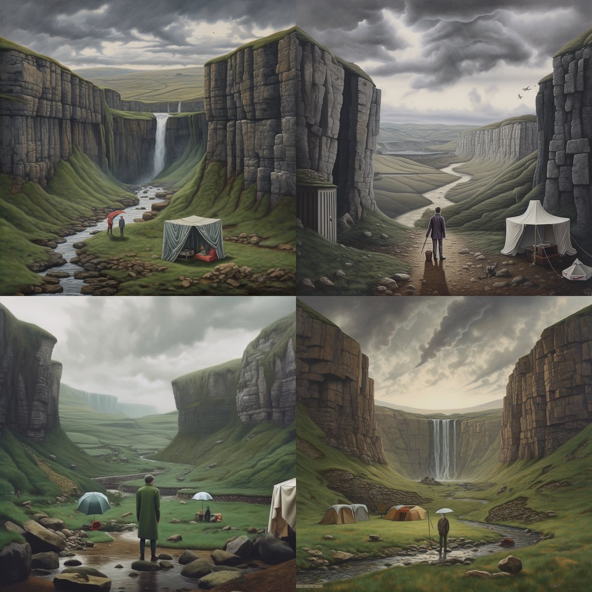 A Surrealist Camping Experience in Yorkshire Dales - Version 5.1