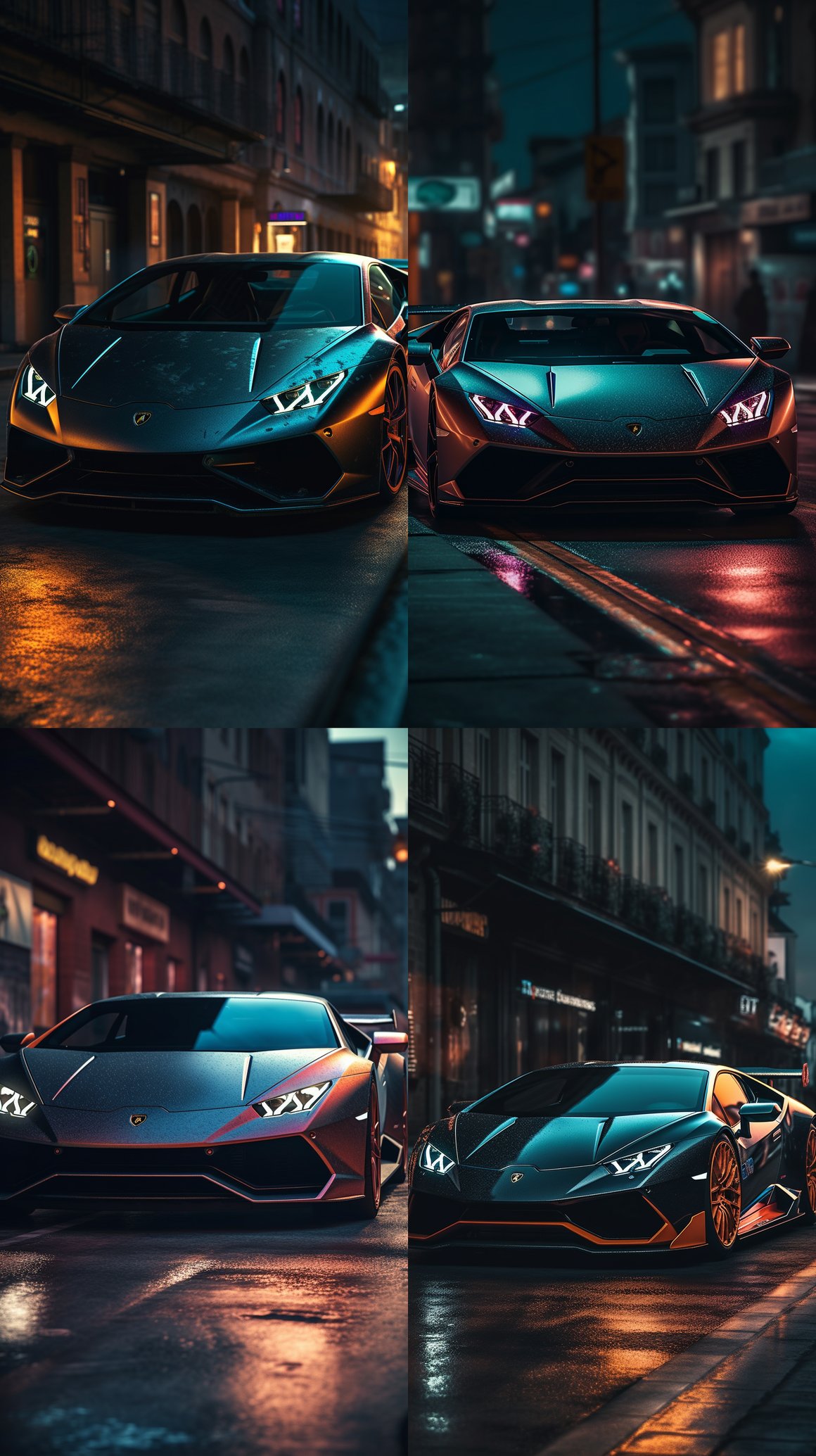 Neon Drive: Hyper-detailed Lamborghini Huracán Journey