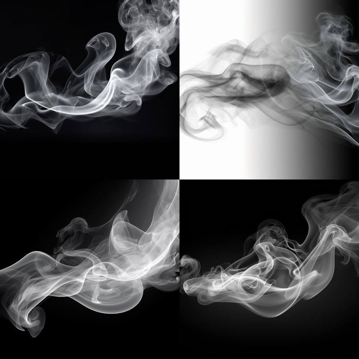 Mid-trip Realistic White Smoke Transparency