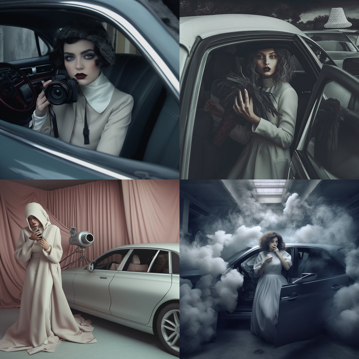 A Surrealist Portrait of Female Celebrity