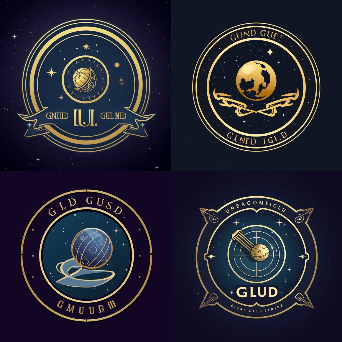 Designing the IC1101 Space-Themed Game Guild Logo