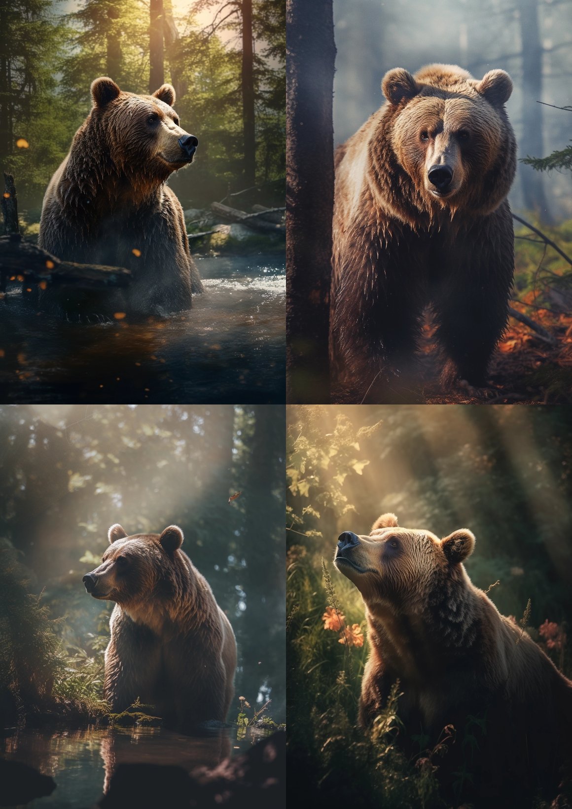 Cinematic Wilderness: Hyper-Detailed Bear Photography
