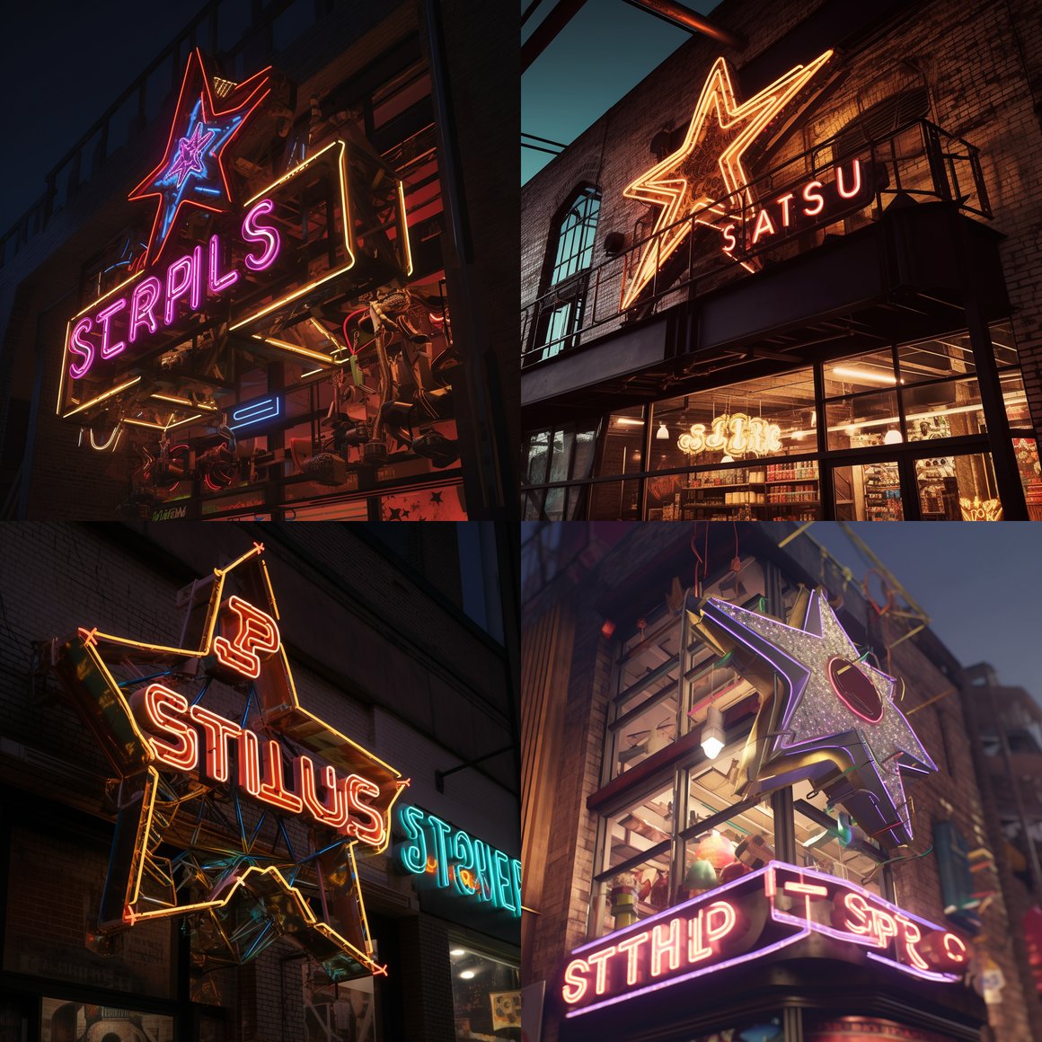 Designing the Neon Pixel-Art Storefront Sign for Star Bells Shop